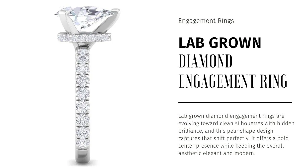A Minimalist Lab Grown Diamond Engagement Ring That Stands Out