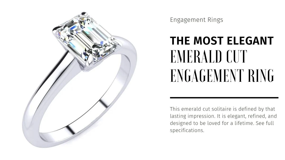 The Most Elegant Emerald Cut Engagement Ring