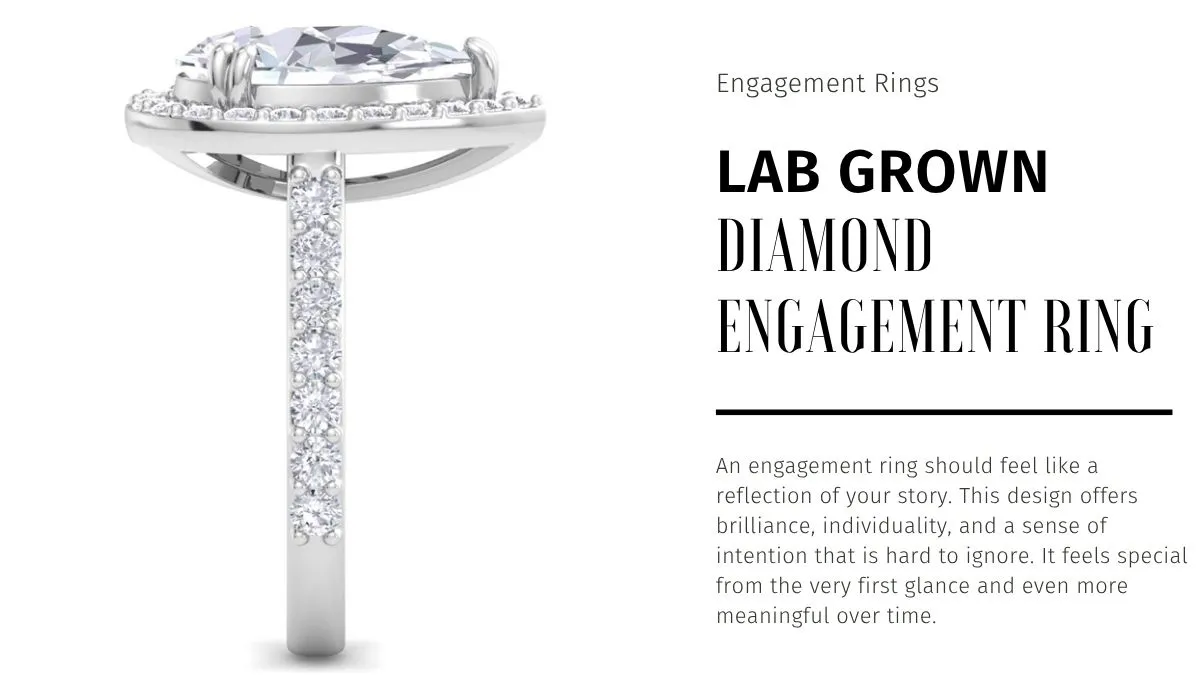 This Lab Grown Diamond Engagement Ring Feels Custom Made