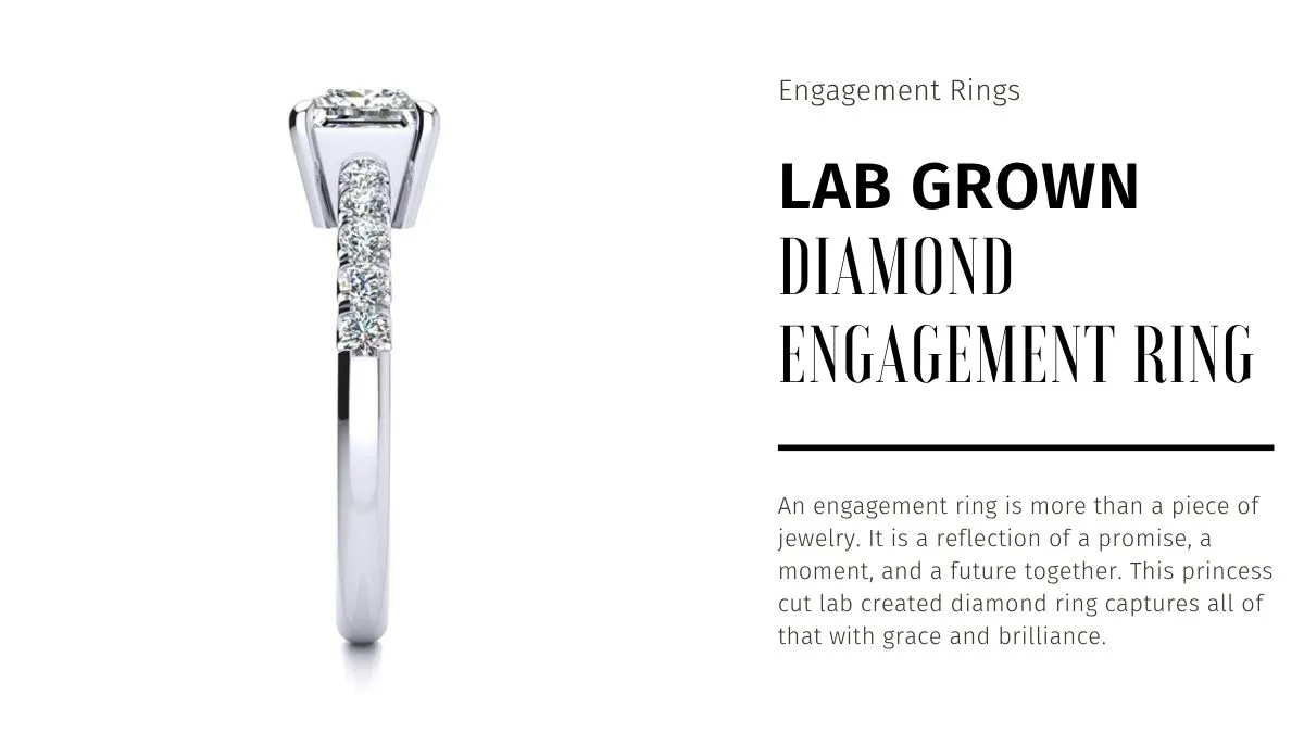The Best Princess Cut Lab Created Diamond Engagement Rings Right Now