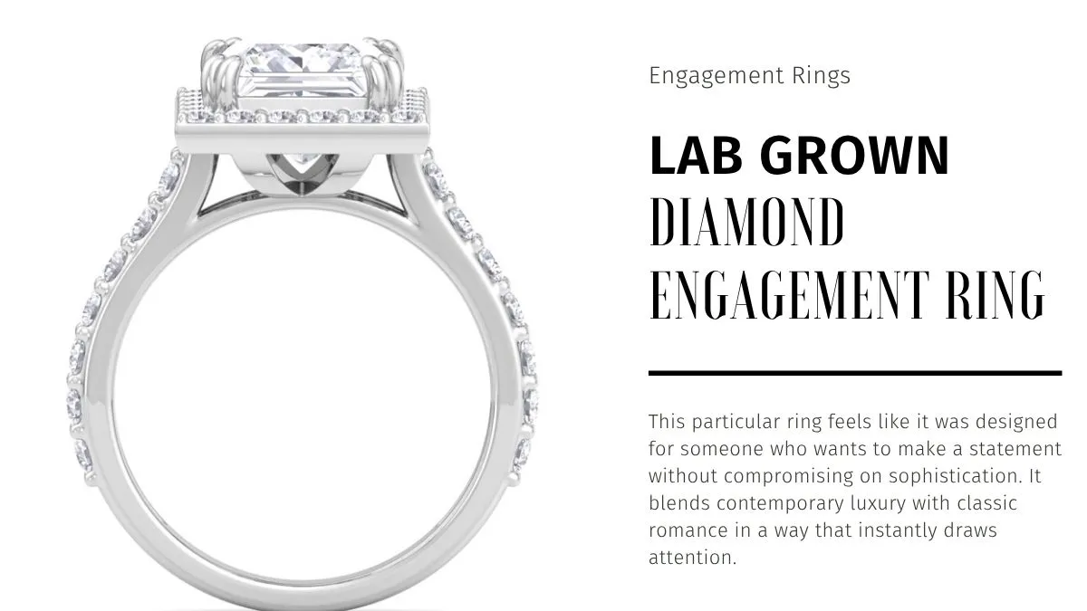 The Most Beautiful Princess Cut Lab Created Diamond Engagement Ring I Found