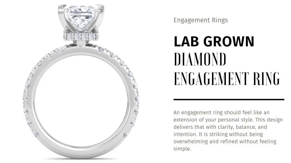 This Lab Grown Diamond Engagement Ring Is Pure Aesthetic