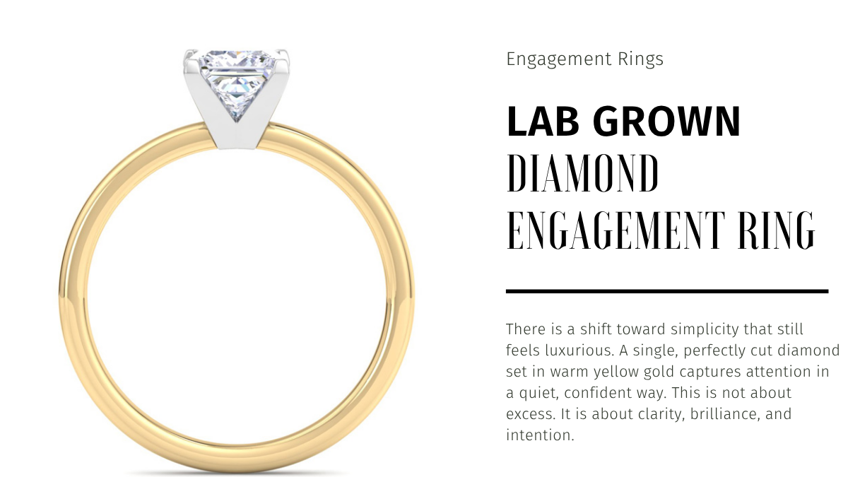 Why Princess Cut Lab Created Diamond Engagement Rings Are Trending in 2026